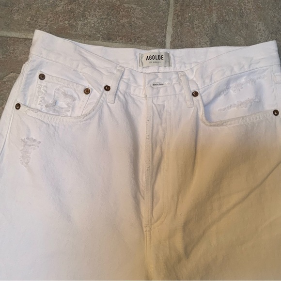 Agolde 90’s mid-rise loose fit distressed jeans. - Picture 5 of 12